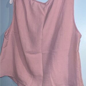 Elegant Pink Sleeveless Top & Pants